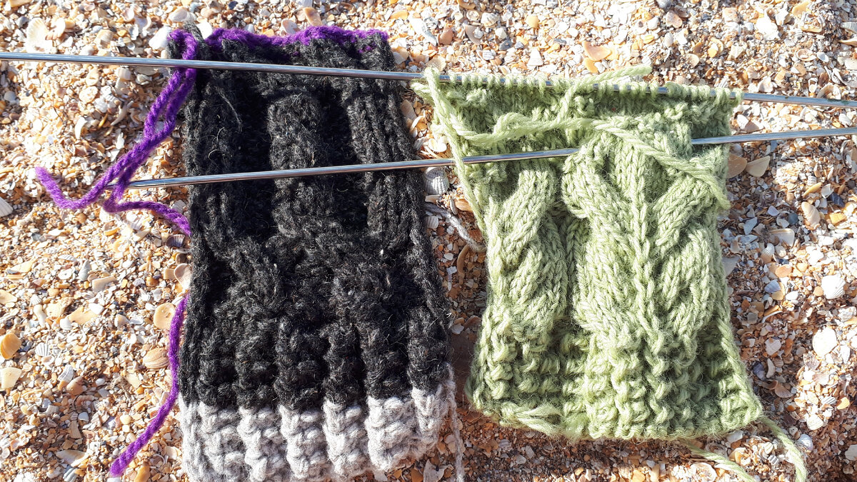 Вяжу образцы 