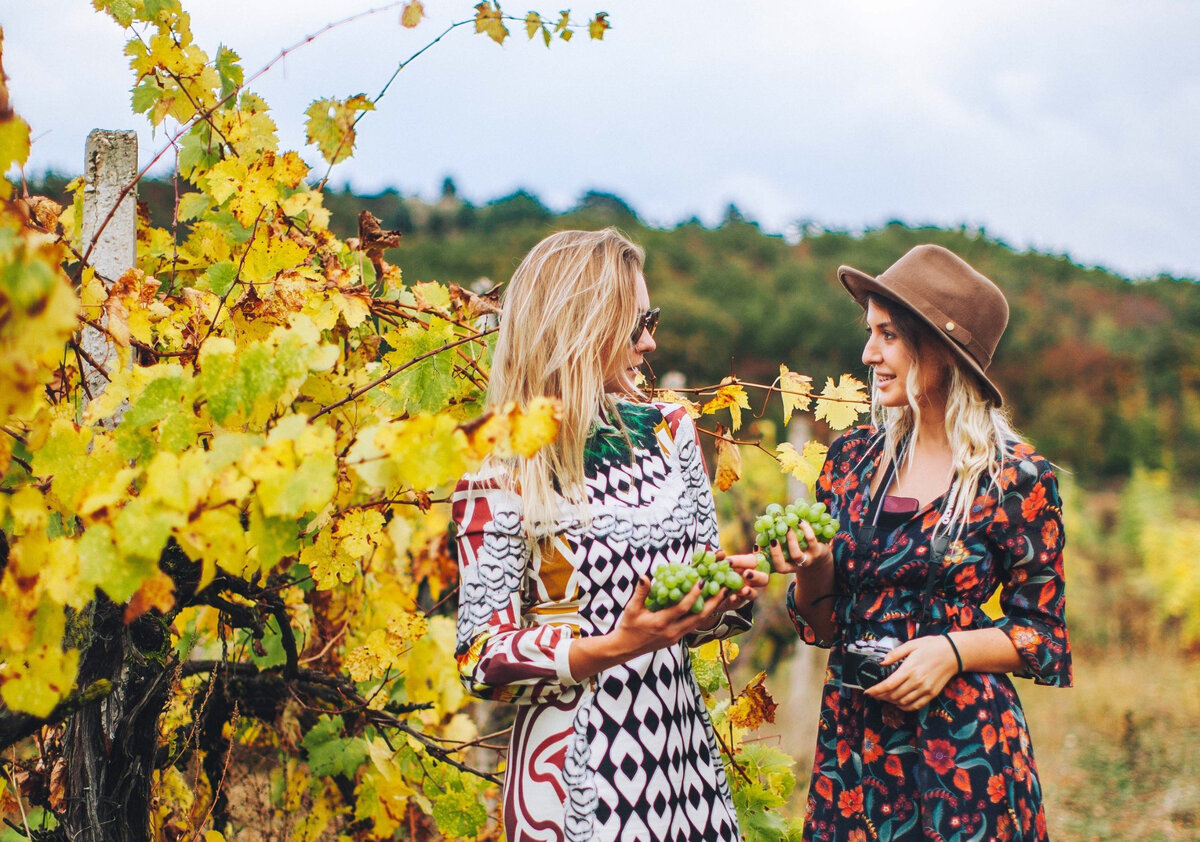 Девушки в виноградниках // Фото: блогер Мисс Анастасия