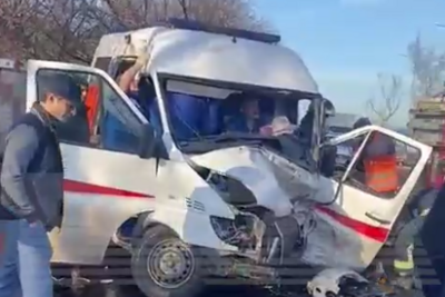    Авария со скорой помощью в Капотне ©Скриншот