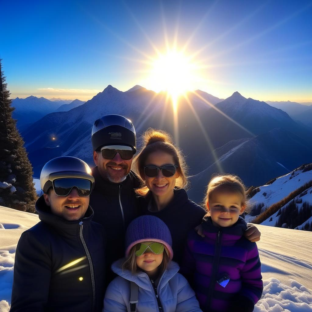 Семья явно в термобелье)