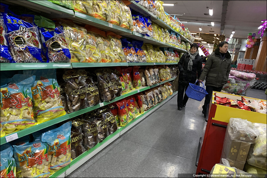 Сходил за продуктами в знаменитый показушный супермаркет в Пхеньяне