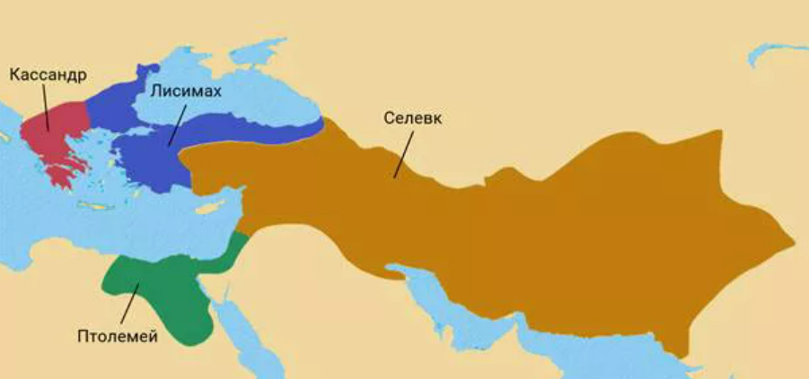 Государства после македонского. Государство Селевкидов карта.
