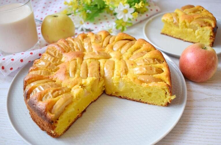 Шарлотка рецепт с яблоками приготовления классического яблочного пирога 🍎