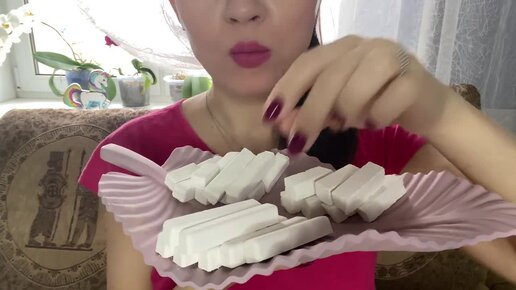 ASMR Delicious white sticks🤤💥_Алгельм💥Тунгыш-Тараз💥Акбулак🤤👍🏻#asmr #mukbang #мелоежка #relax