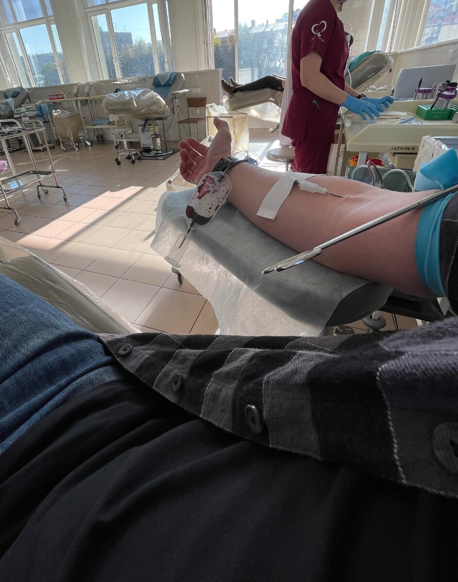 Фактическая 14-ая донация крови и компонентов; но 7-ая в этом центре Гаврилова