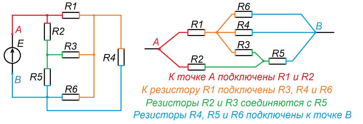 Ветвь электрическая схема