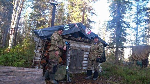 Живём с Батей Две Недели в Тайге.Проверка Сетей. Поход с Ночёвкой в Найденной Избе. Поймали Бобра.