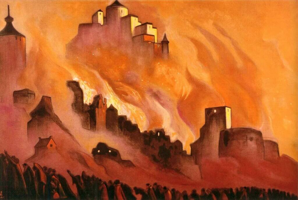 Н. Рерих. Армагеддон. 1940. Изображение из открытых источников.