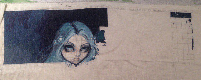 Процесс отшивать работы Sea Beacon.