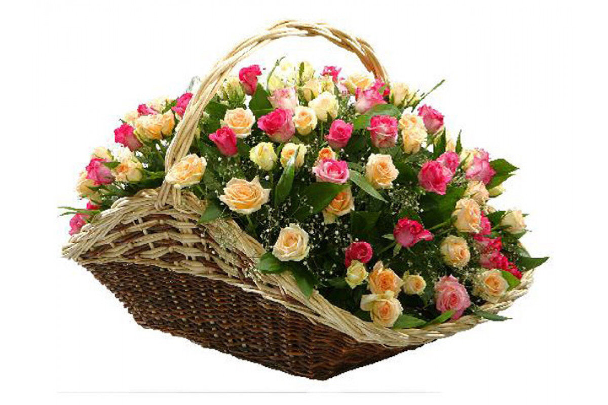 Корзина роз с днем рождения. Корзина с цветами. Букет в корзинке. Корз на цветов. Огромная корзина цветов.