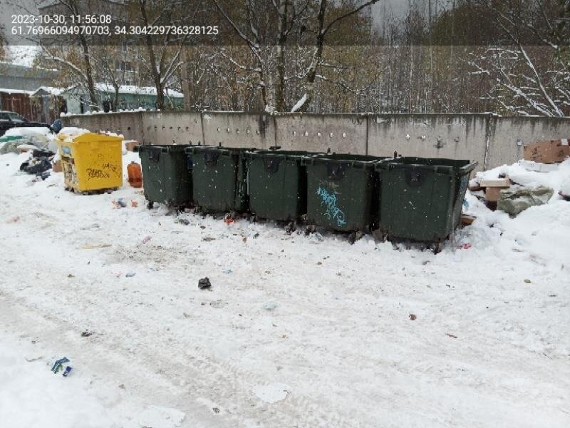    Жители Петрозаводска возмущены мусорным бардаком у контейнеровАвтор неизвестен / паблик «Подслушано в ПТЗ | Петрозаводск» / ВК