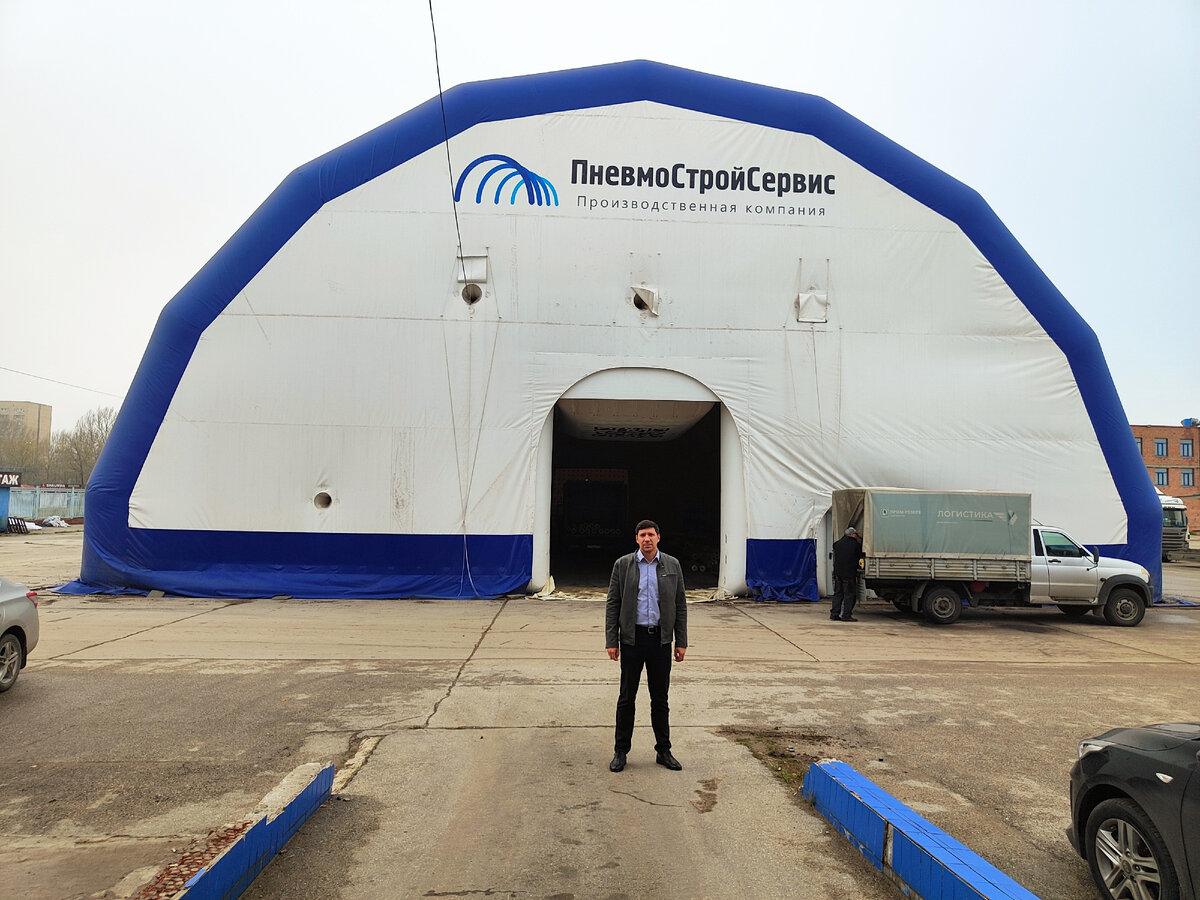 Надувной ангар 50х20х10м для хранения техники angar-pnevmo.com