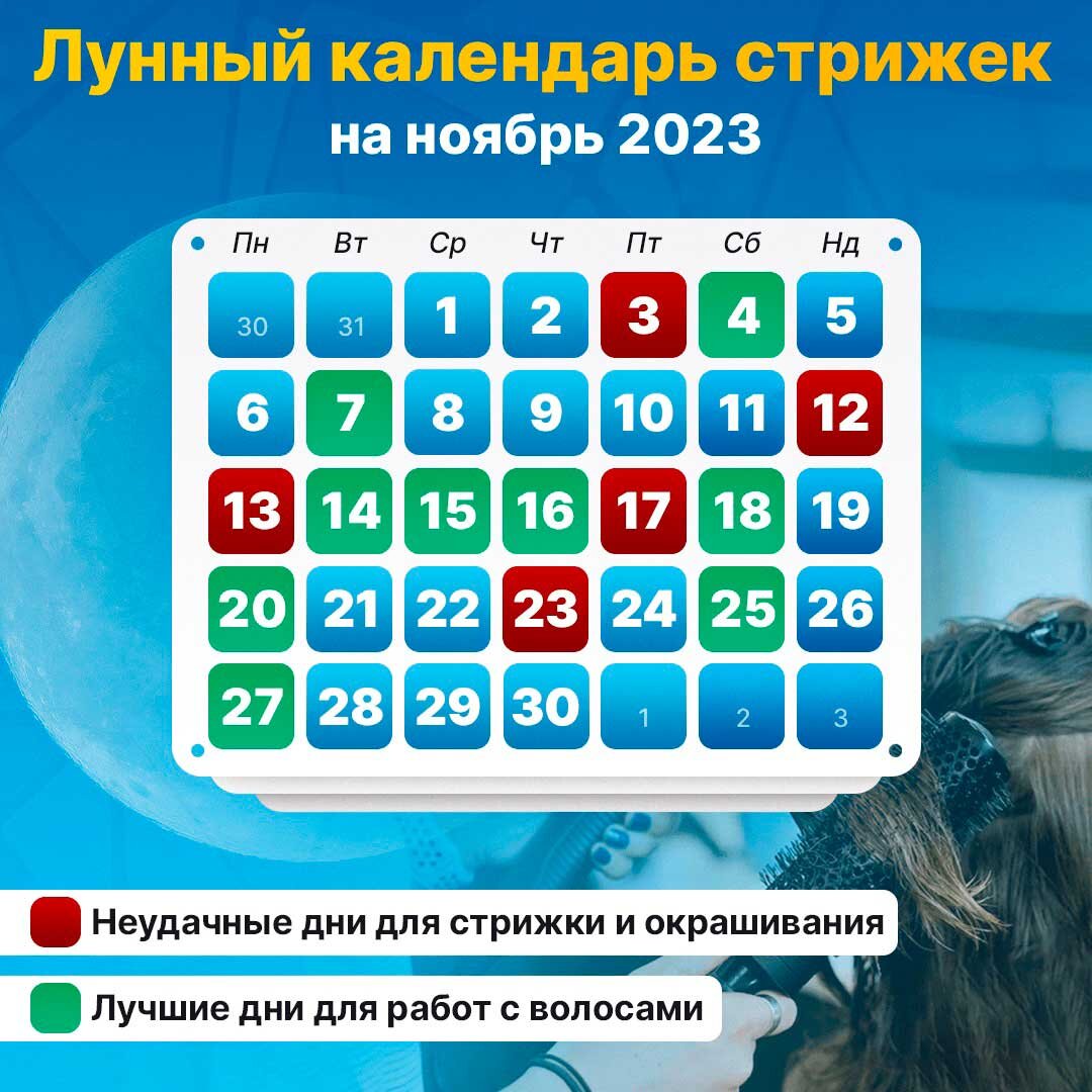 Лунный календарь стрижек на 27 августа 2024 года