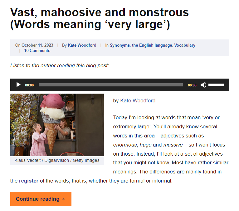 Как сказать огромный? 