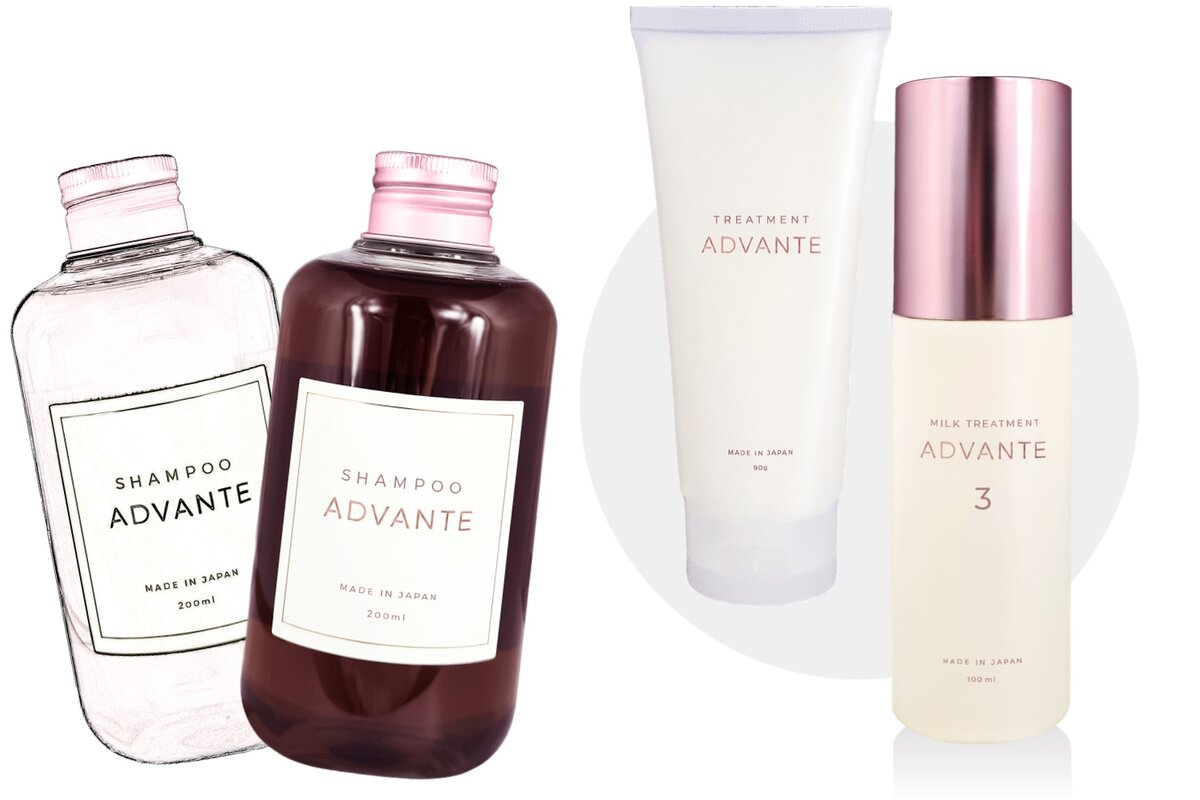     Многофункциональный шампунь-эквалайзер, Маска для глубокого восстановления волос, Несмываемый регенеративный уход, ADVANTE