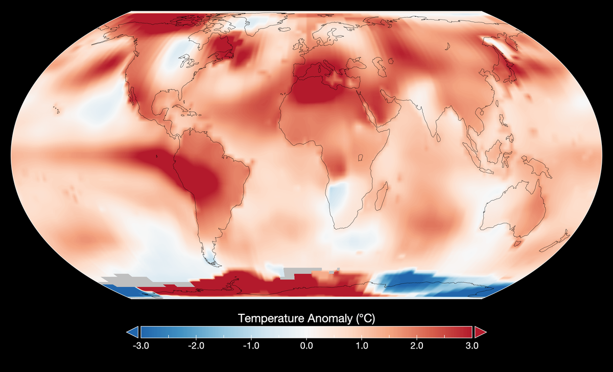    Июль 2023 года стал самым жарким на планете за последние 100 000 лет