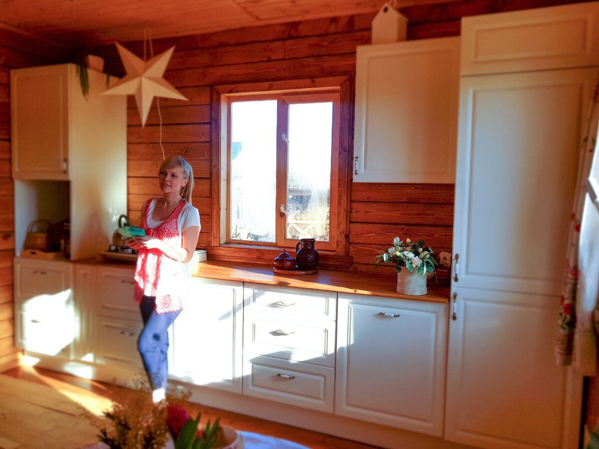 наша кухня в доме в ЛО