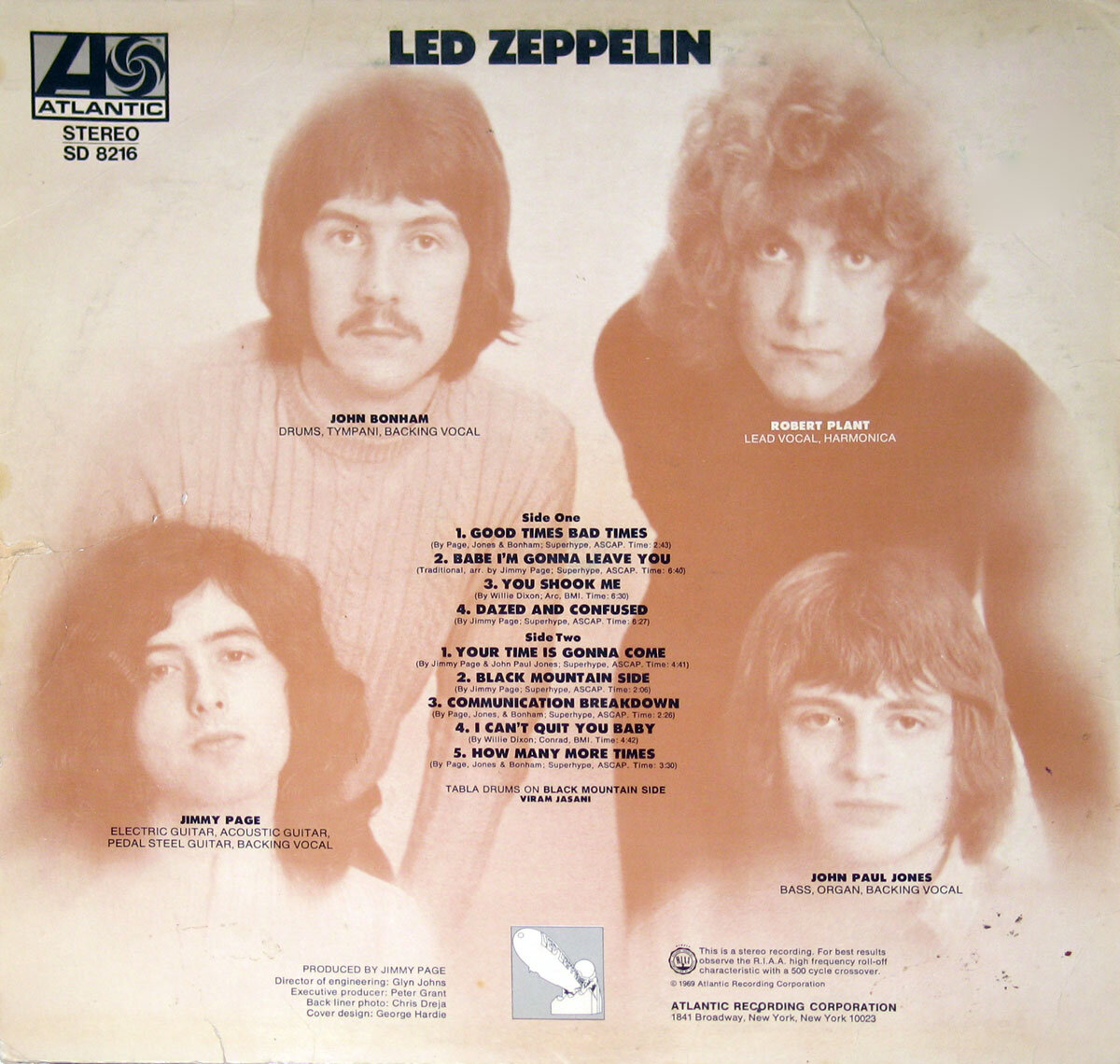 Фотография обратной стороны конверта одноимённого альбома Led Zeppelin