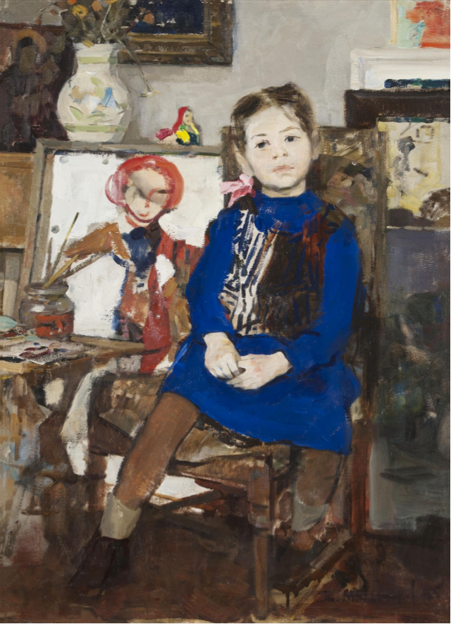 Мыльников А. А. Верочка. Портрет дочери. 1955