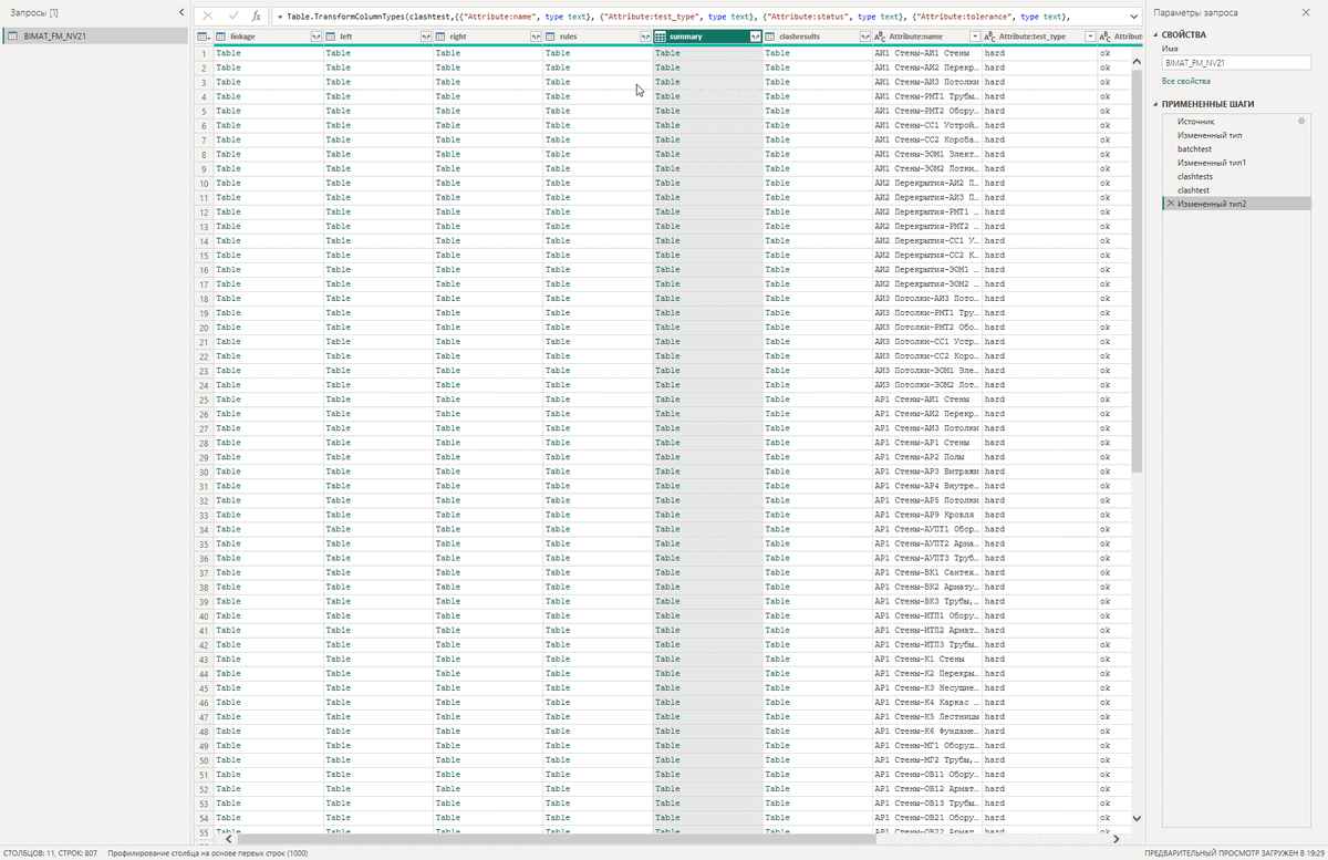 Извлечение значений Attribute:total из summary 