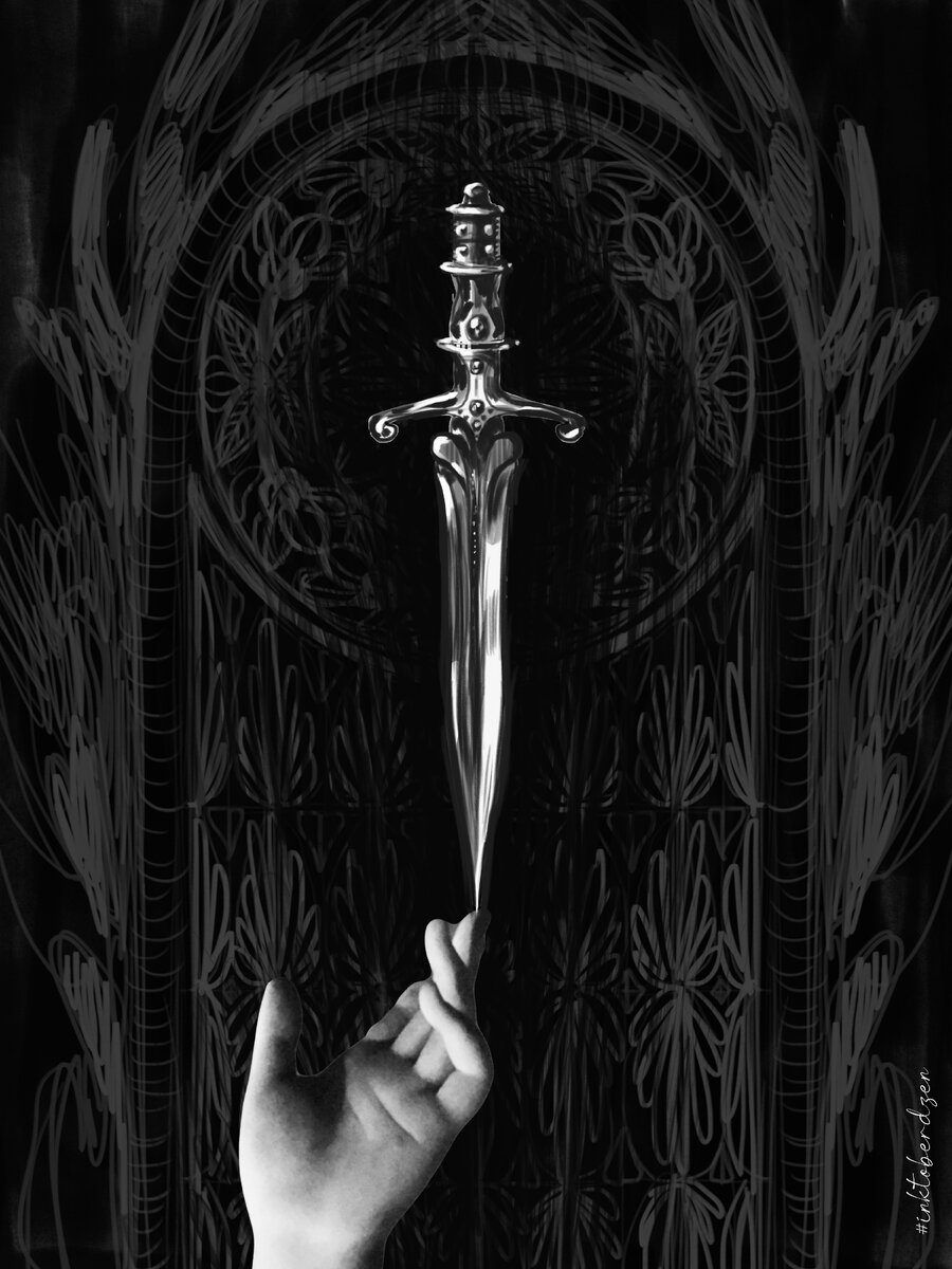 Inktober. Day 15. Dagger - кинжал