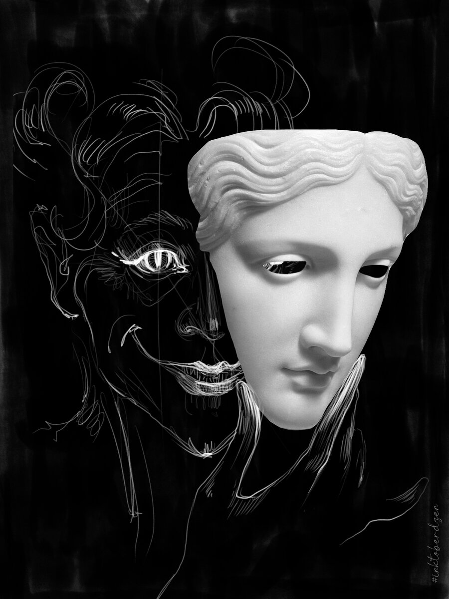 Inktober. Day 17. Demon - демон