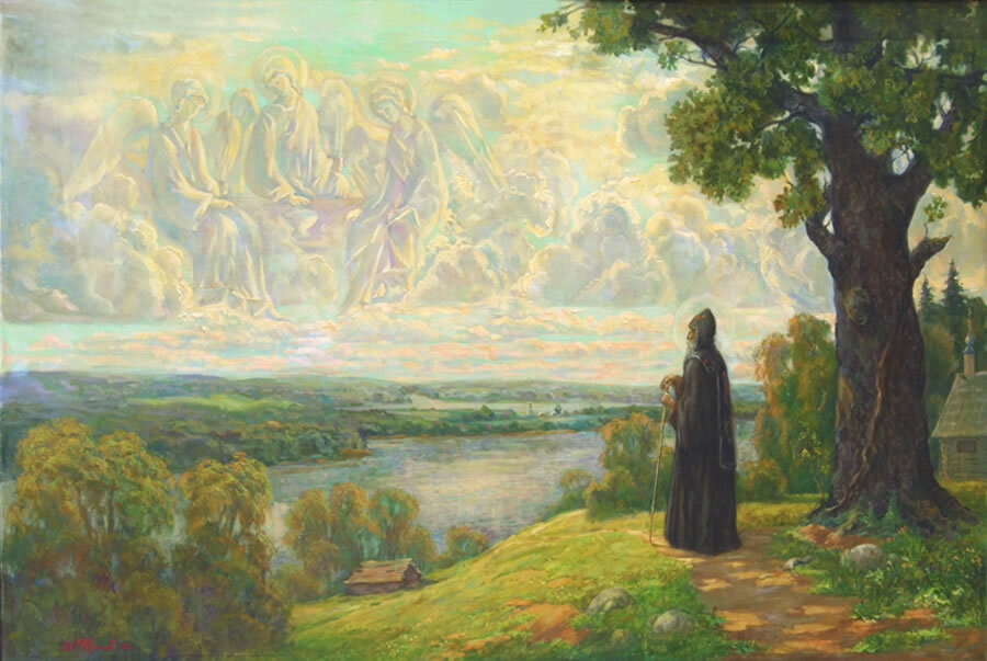 Явление Святой Троицы преподобному Сергию. Фирсов В.