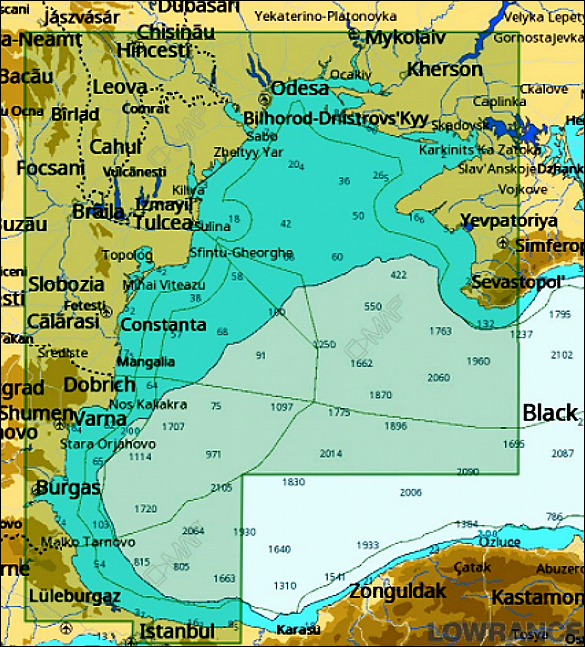 Карта глубин средиземного моря подробная