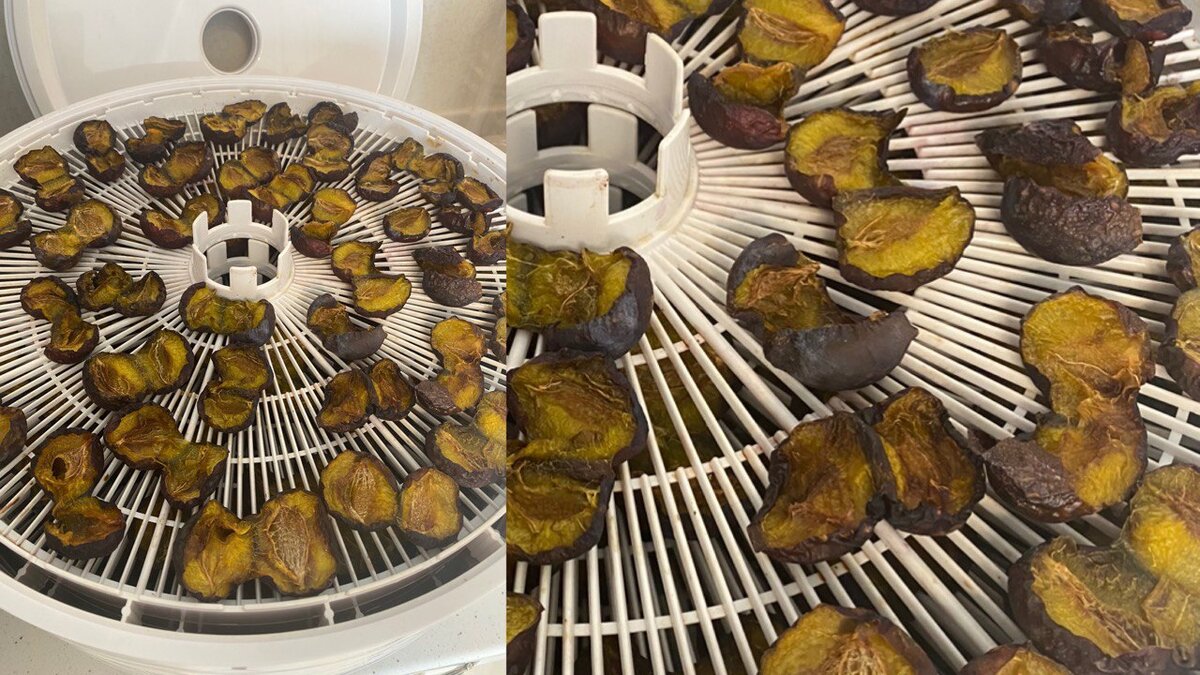 Сливу подсушиваем до полуготовности