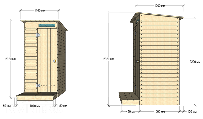 Туалеты для дачи деревянные