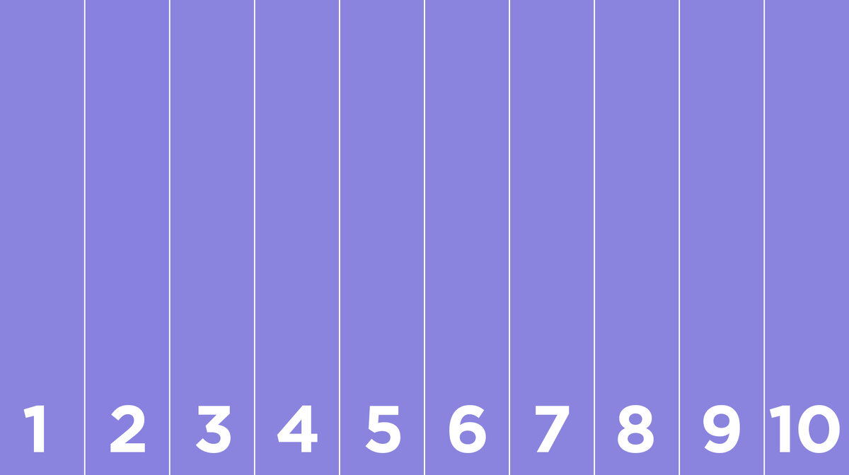 Под какой цифрой оттенок цвета отличается от остальных?