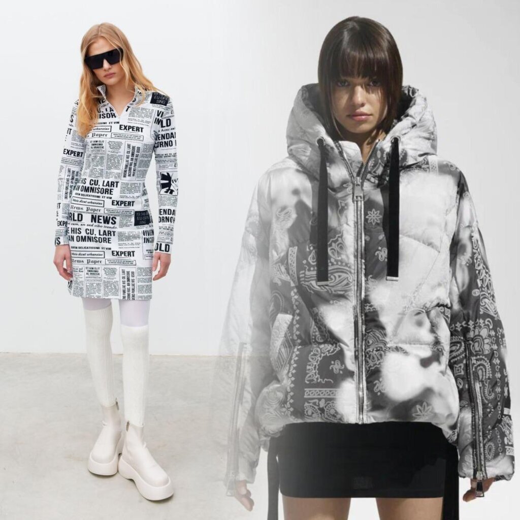    Платье, ботинки Tempeless / Пуховик, мини-юбка Khrisjoy