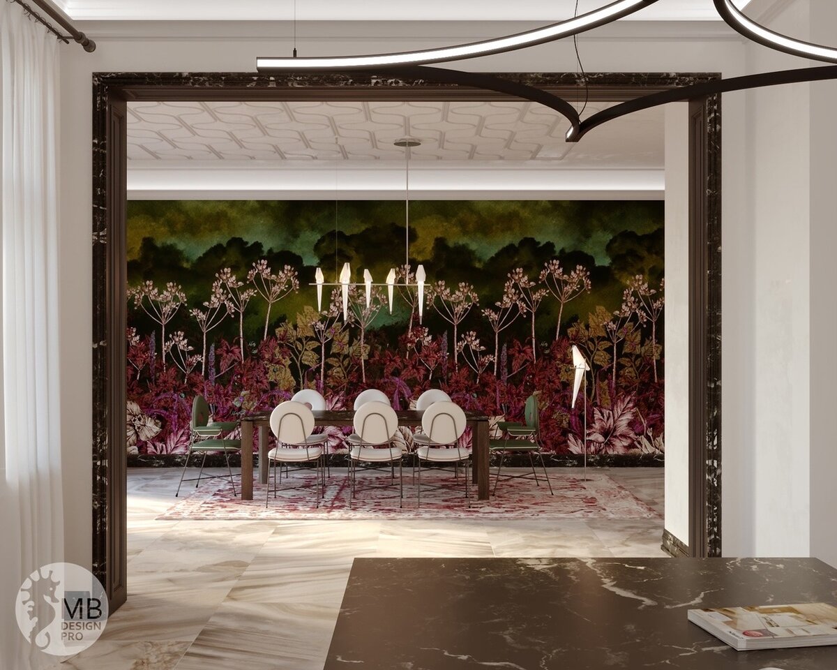 Обои из коллекции — Botanica. Автор проекта: Дизайн интерьера | MB DesignPRO