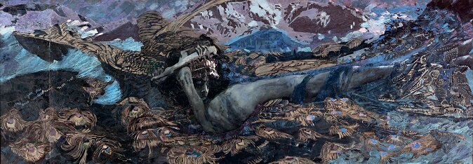 Михаил Врубель. Демон поверженный. 1902. Холст, масло. 139 х 387. Государственная Третьяковская галерея