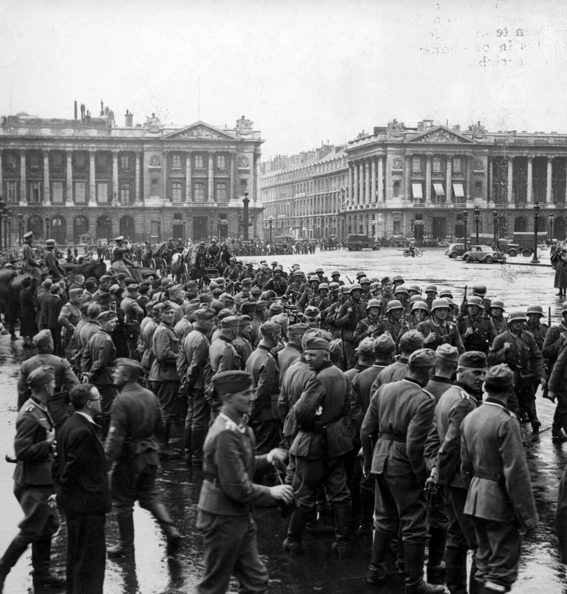 Германская франция. Парад вермахта в Париже 1940. Фашисты в Париже 1940. Взятие Парижа немцами 1940. Оккупация Франции Германией 1940.