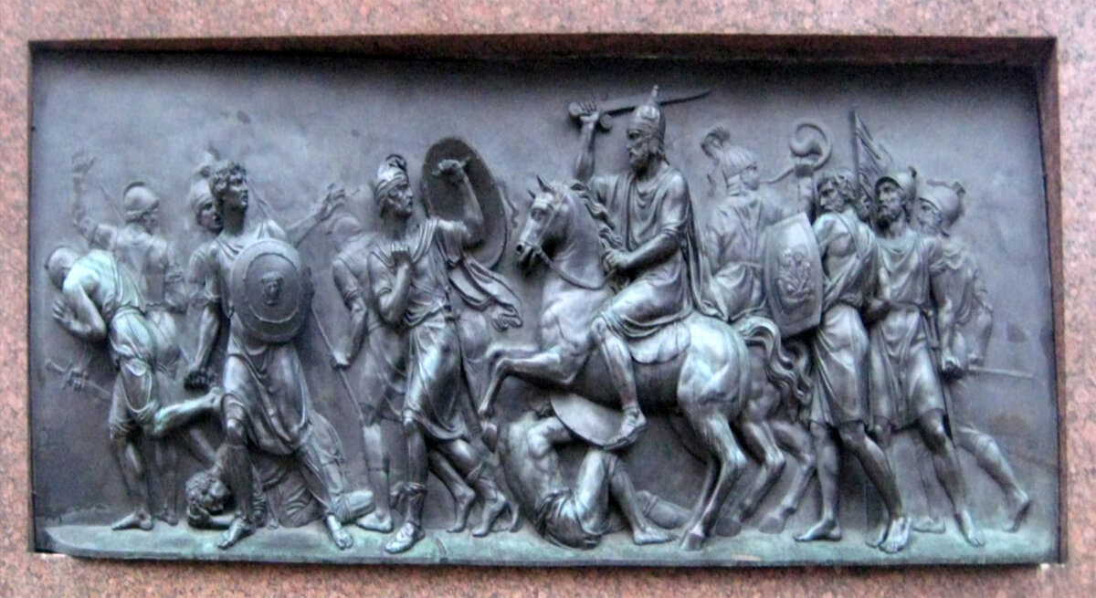 Барельеф с памятника Минину и Пожарскому