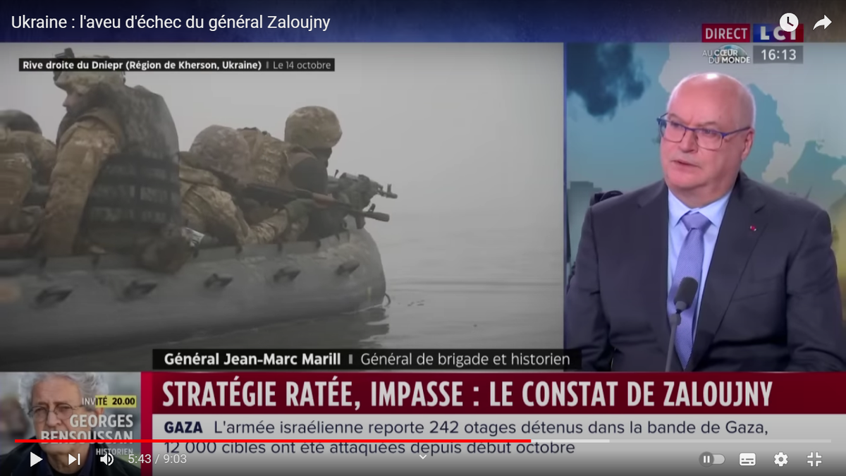 Бригадный генерал Жан-Марк Марилль. Скриншот из передачи с канала LCI в YouTube.