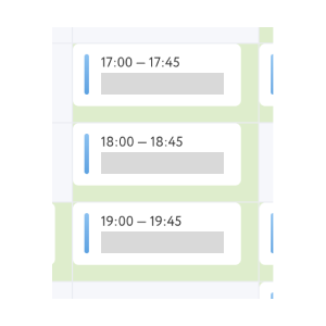 Расписание в онлайн школе