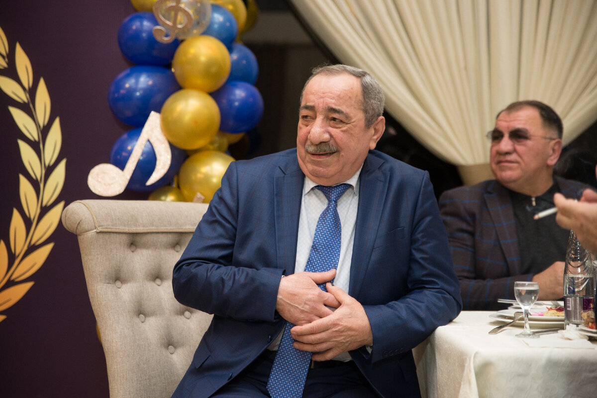 Хусен Маремуков  на своем юбилейном вечере 