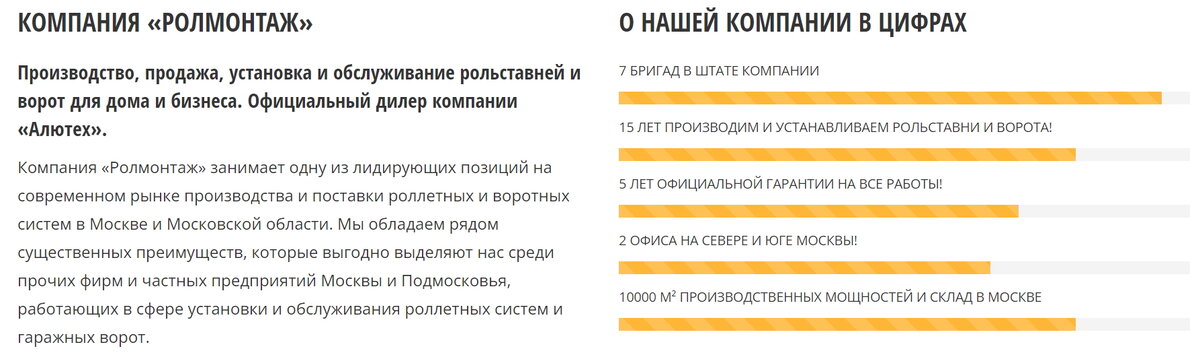 Информация с сайта rolmontage.ru