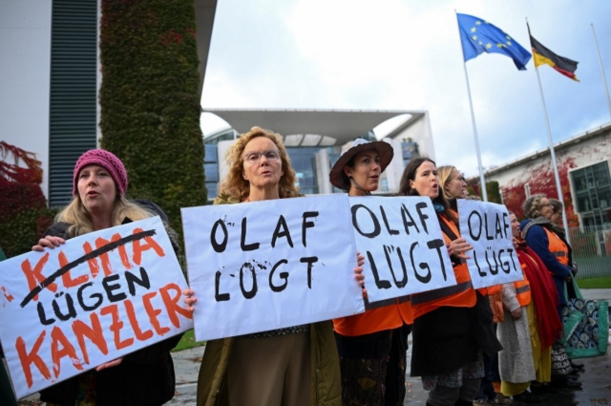    Немецкий полицейский «нашел» необычный способ борьбы с экоактивистами