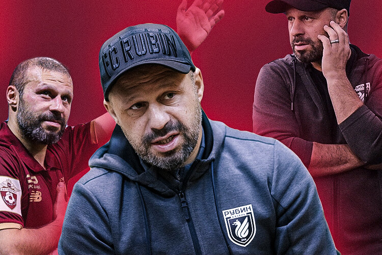    Гёкдениз Карадениз вспомнил первое чемпионство «Рубина» и рассказал, как работает в Казани с «Рубином-2» Коллаж: «БИЗНЕС Online» / фото: «БИЗНЕС Online», rubin-kazan.ru