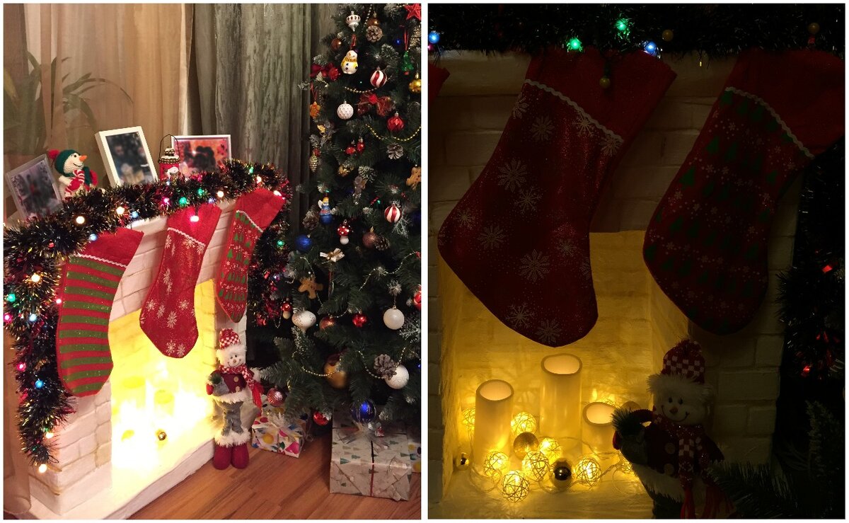 Камин из картона своими руками