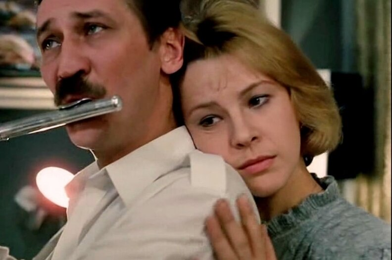 С Леонидом Филатовым в фильме «Забытая мелодия для флейты» (1987)