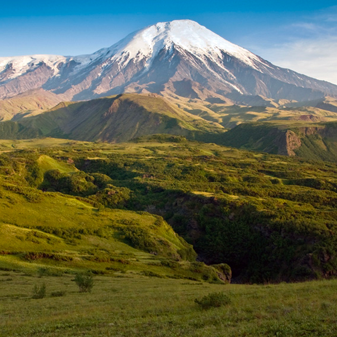 Вулканы Плоский Толбачик и Острый Толбачик