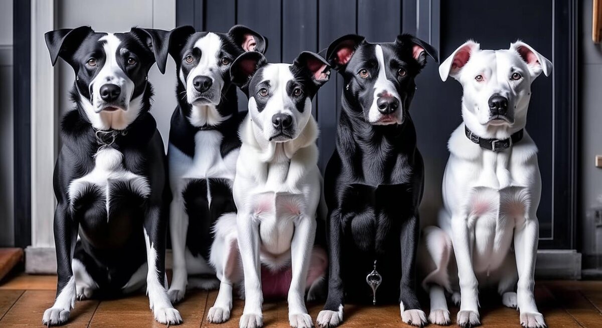 Черно-белые собаки