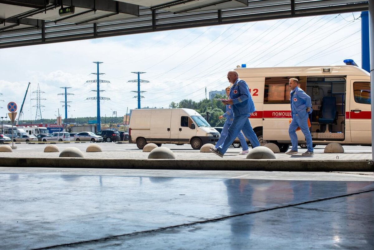    Кадры со съемок сериала «Скорая помощь» PR НТВ