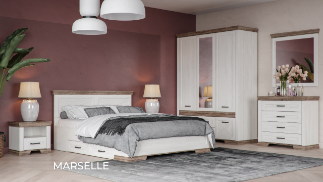 Спальная Marselle в стиле прованс от БРВ Мебель