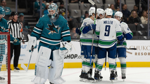    Игроки «Ванкувера» празднуют гол в ворота «Сан-Хосе». USA Today Sports