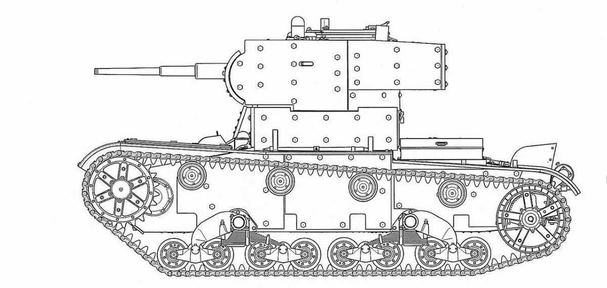 Т 26 танк чертеж